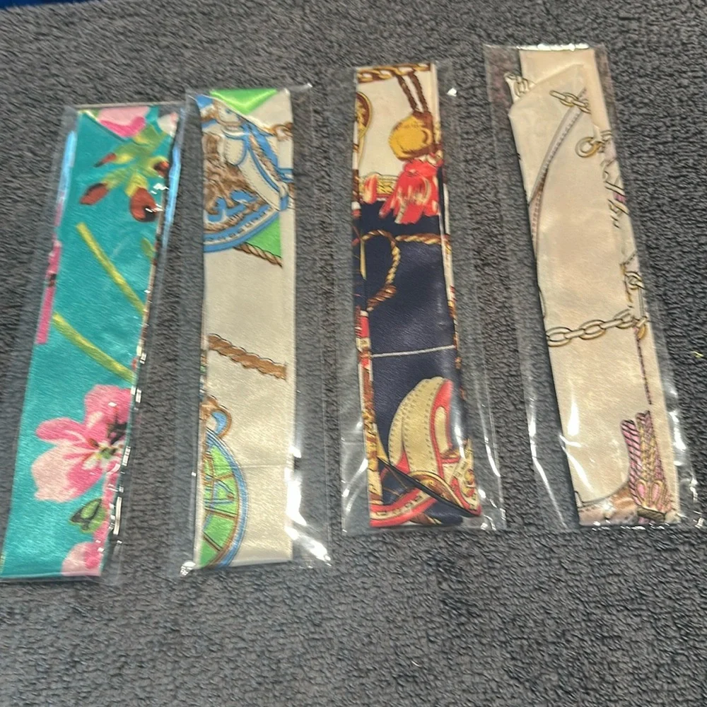 Handbag Scarf, Hair Tie Or Scarf, Silky Smooth And Brand New In Packaging